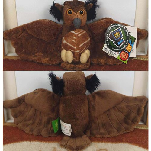 （代购）美国wild republic仿真美洲雕鸮owl毛绒玩具stuffed toy