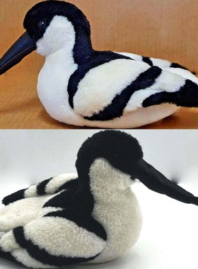 （代购）美国wild republic仿真反嘴鹬pied avocet毛绒玩具公仔