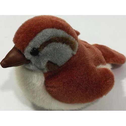（代购）美国wild republic仿真沼泽带鹀swamp sparrow毛绒玩具