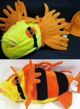 （代购）美国wild republic仿真蓑鲉狮子鱼lionfish毛绒玩具公仔