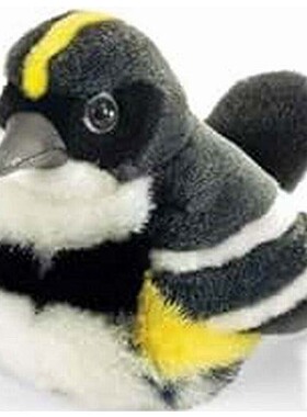 （代购）美国wild republic仿真黄腰柳莺warbler毛绒玩具公仔