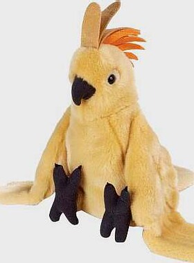 （代购）美国republic仿真鲑色凤头鹦鹉cockatoo毛绒玩具