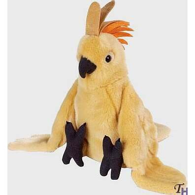 （代购）美国republic仿真鲑色凤头鹦鹉cockatoo毛绒玩具