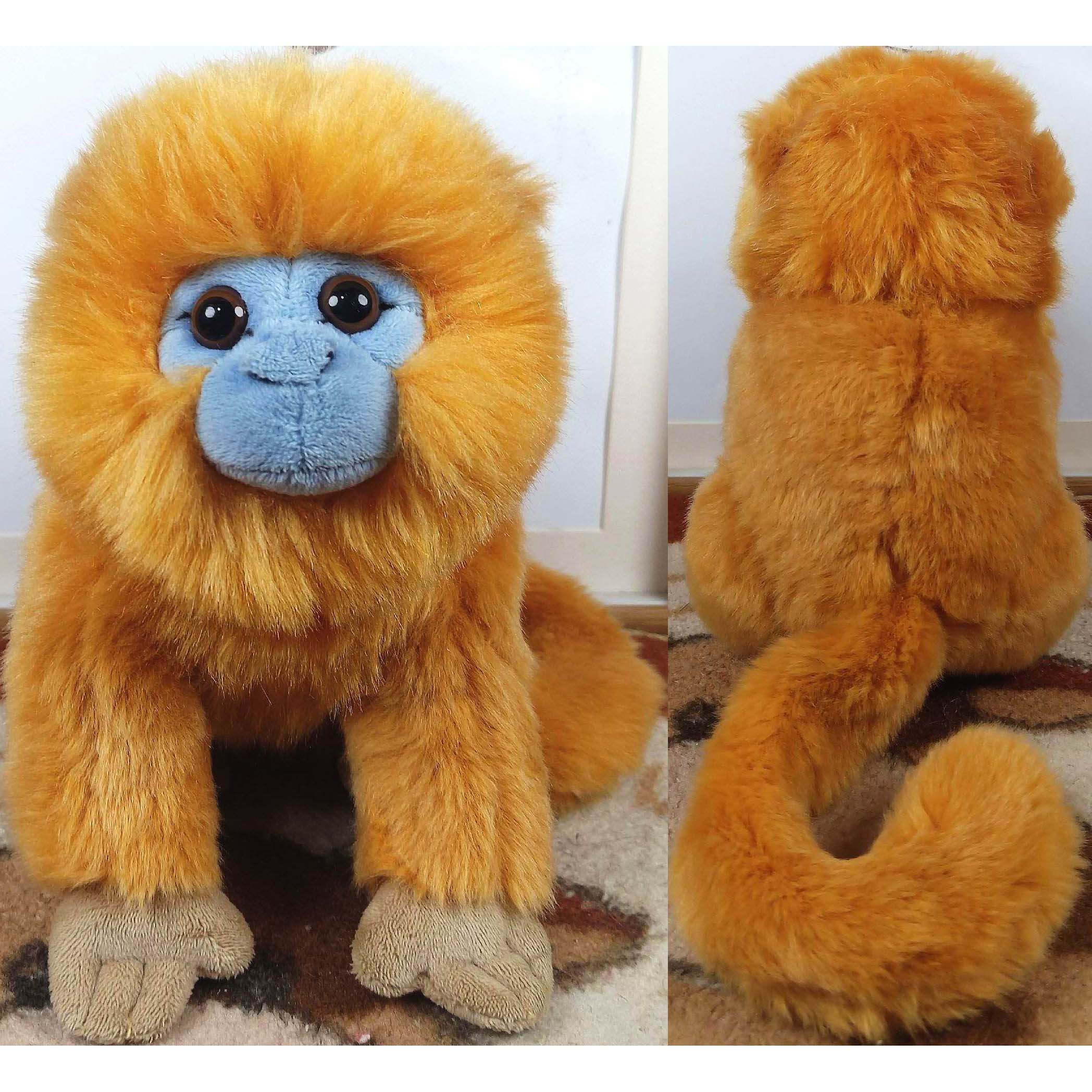 （代购）英国nature planet仿真川金丝猴monkey毛绒玩具plush toy