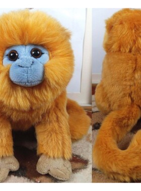 （代购）英国nature planet仿真川金丝猴monkey毛绒玩具plush toy