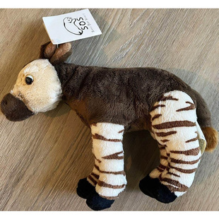 (代购)美国save our space仿真中号霍加狓okapi毛绒玩具公仔