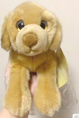 （定做）leonine卧姿仿真金毛寻回犬狗狗retriever毛绒玩具公仔