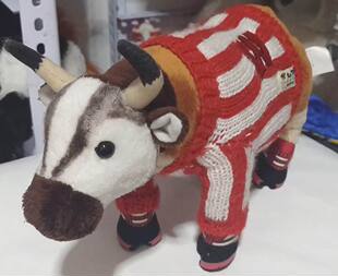 (定做)美国威斯康星大学吉祥物美洲獾式仿真公牛毛绒玩具公仔