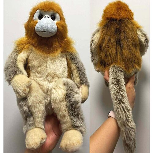 （代购）仿真川金丝猴snub nosed monkey毛绒玩具公仔stuffed toy