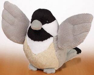 加拿大ganz仿真大山雀tit毛绒玩具公仔 代购