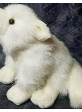 （代购）美国wild republic仿真北极狐arctic fox毛绒玩具公仔