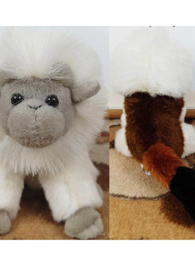 （定做）仿真棉顶狨cottontop tamarin毛绒玩具公仔