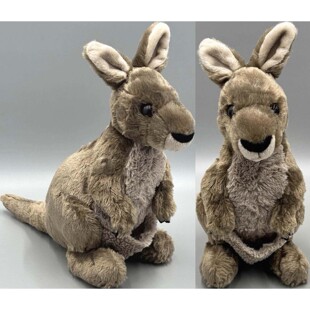 （代购）wild republic仿真灰袋鼠kangaroo毛绒玩具stuffed toy