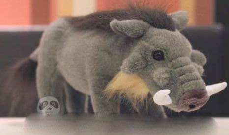 （定做）仿真疣猪warthog毛绒玩具公仔狮子王蓬蓬