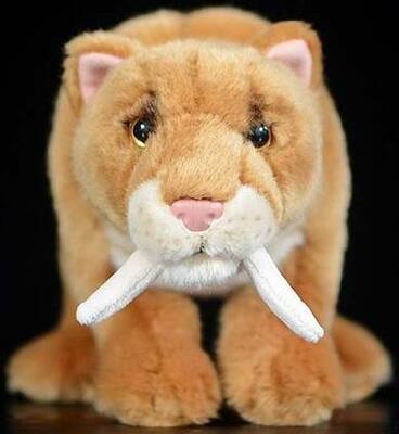 （代购）英国living nature仿真剑齿虎sabertooth毛绒玩具公仔