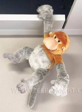 （代购）仿真婆罗洲长鼻猴proboscis monkey毛绒玩具公仔