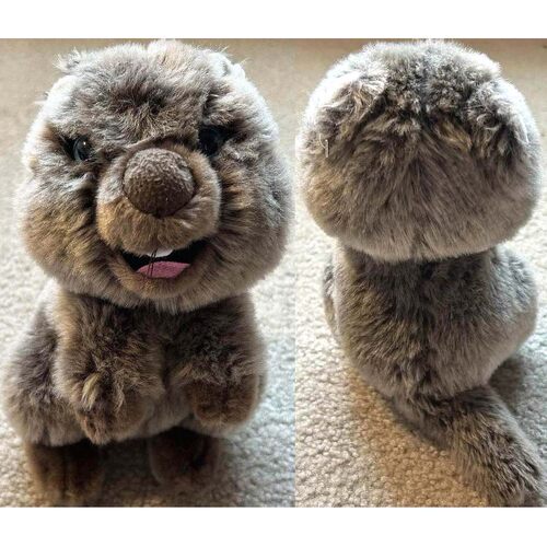 （代购）德国heunec仿真短尾矮袋鼠quokka毛绒玩具stuffed toy