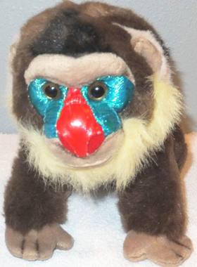 （定做）仿真山魈mandrill毛绒玩具公仔