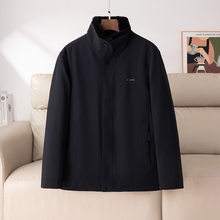 鸭绒保暖！外贸品质双层立领羽绒服男士冬季加绒加厚简约舒适外套