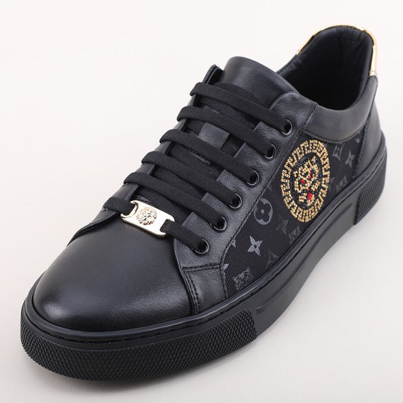 商场同款高端潮牌板鞋男士真皮时尚小白鞋轻便软底百搭运动休闲鞋