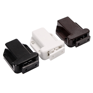 柜吸门吸门碰家具衣橱柜门碰珠塑料反弹闭合卡扣按压式甲壳虫锁扣