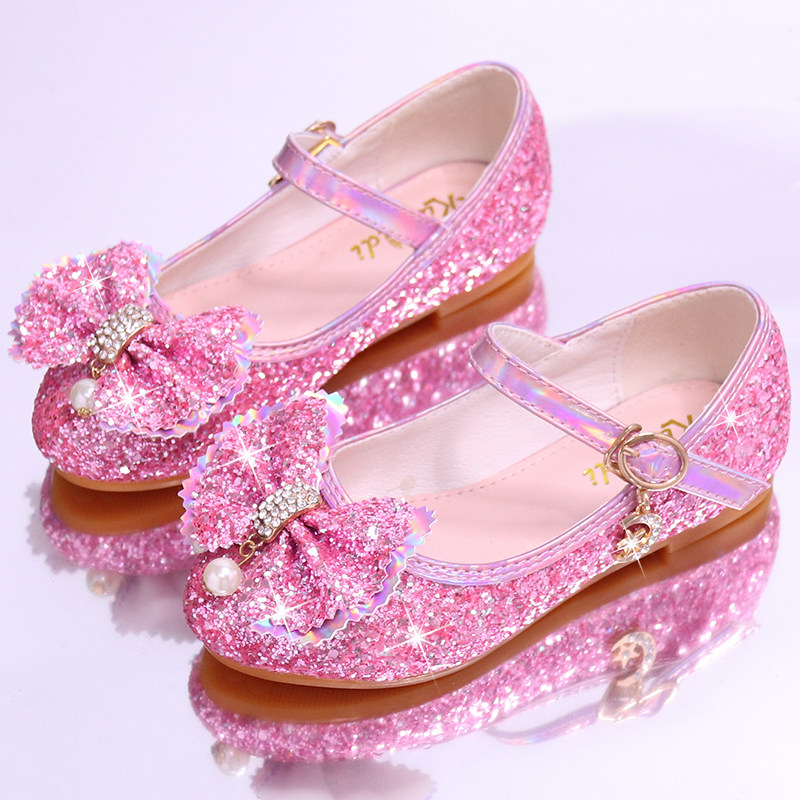 儿童春秋单鞋浅口软底公主鞋女童银色演出皮鞋中大童女孩豆豆鞋,童鞋/婴儿鞋/亲子鞋,皮鞋,淘宝优惠券,粉丝福利购,淘宝优惠卷
