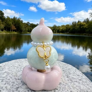 景德镇结晶釉陶转转葫芦茶宠茶道高颜值家用手工陶瓷创意网红送礼