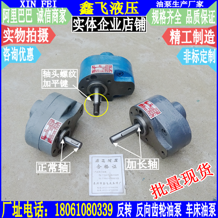 CBB-10F安阳CW6163B机床配件CB-B2.5F齿轮泵CB-B4F反向油泵CB-B6F