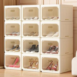 架储放鞋 鞋 收纳盒透明鞋 柜门旁室内免安装 子收纳神器 盒家用折叠鞋