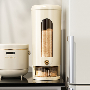 米桶防虫防潮食品级装 自动出米透明面粉密封储物箱 米箱家用按压式