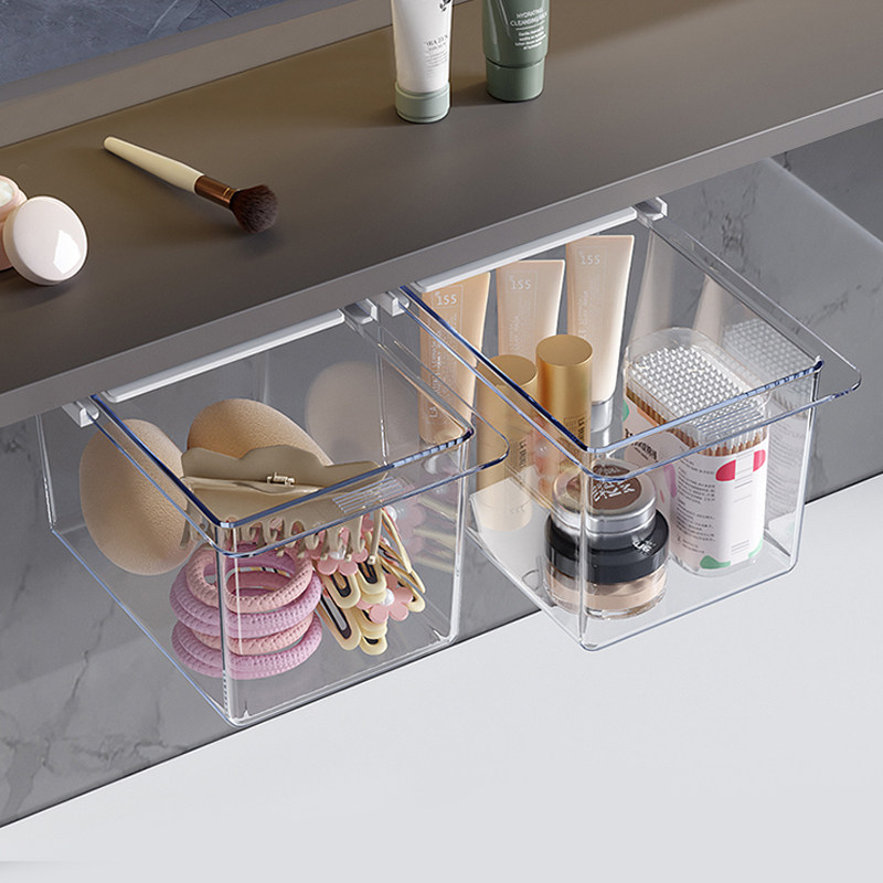 卫生间镜柜下挂抽屉式收纳盒家用发卡化妆棉卸妆棉化妆品置物架,收纳整理,桌面收纳盒,淘宝优惠券,粉丝福利购,淘宝优惠卷