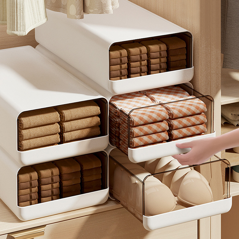 内衣内裤收纳盒内衣裤袜子三盒一