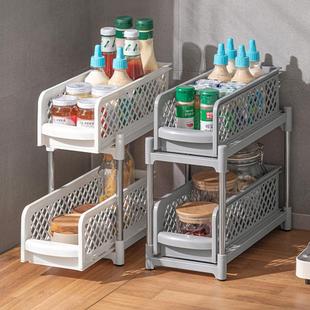 厨房置物架卧室床头储物可移动多层落地整理架浴室卫生间收纳架子