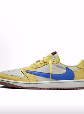 Travis Scott x Jordan Air Jordan 1 低帮 复古篮球鞋 女款