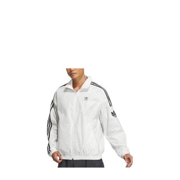 【布布】 adidas 夹克 男女同款 亮白
