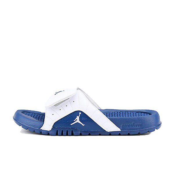 【布布】 Jordan 一字拖鞋 蓝色 休闲 橡胶底拖鞋 女款 白蓝