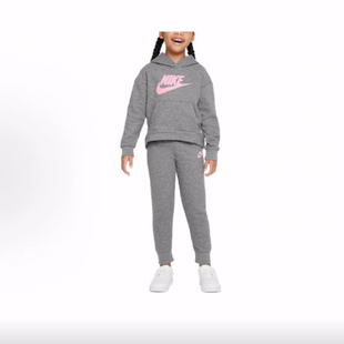 童装 Logo卫衣高腰裤 Sportswear Fleece 分体 Club nike套装