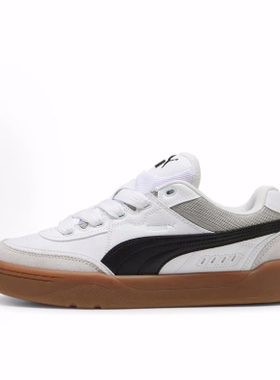 PUMA彪马 Park Lifestyle 舒适 耐磨 低帮 板鞋 男女同款 白黑色