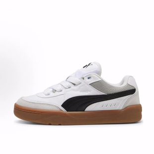 PUMA彪马 Park Lifestyle 舒适 耐磨 低帮 板鞋 男女同款 白黑色