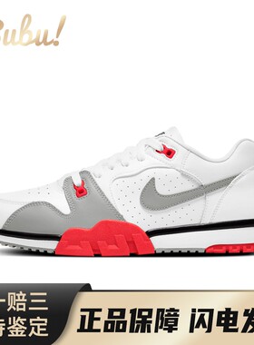 【布布】 Nike 训练鞋 白色 平跟 系带 男 低帮 圆头 四季通用