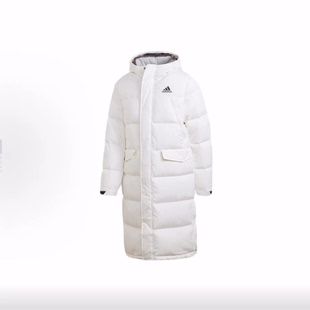 长款 DOWN 连帽夹克羽绒服 冬季 adidas 男款 LONG