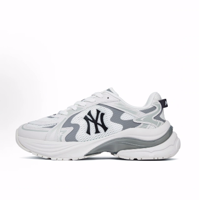 MLB New York Yankees Curve 复古透气低帮跑步鞋男女同款 先锋白