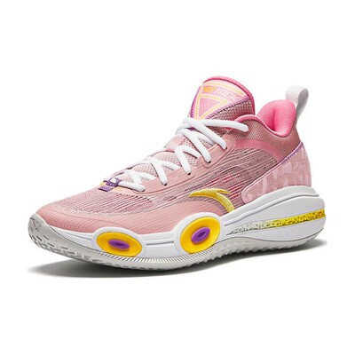 【布布】 安踏 突袭 篮球鞋 粉色 低帮 【CUBAL联赛同款装备】 1