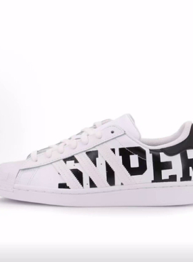 adidas originals SUPERSTAR 皮革 大LOGO 低帮 板鞋 男女同款