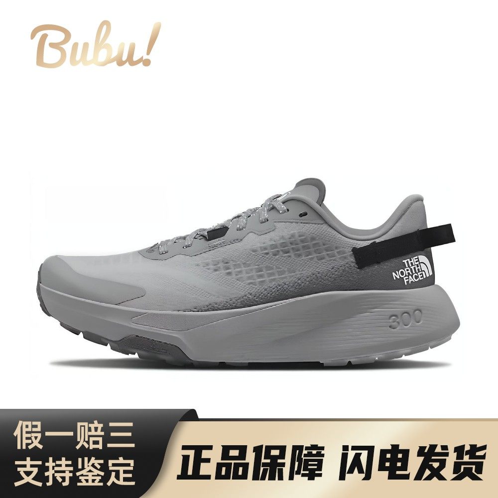 【布布】 北面/THE NORTH FACE 跑步鞋 耐磨透气 平跟 圆头 灰色
