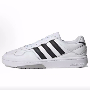 adidas originals Courtic 耐磨 低帮 板鞋 男女同款 白黑色