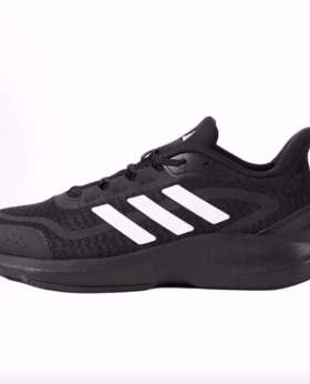 adidas All Day Essential 耐磨 低帮 休闲跑步鞋 男款 黑色