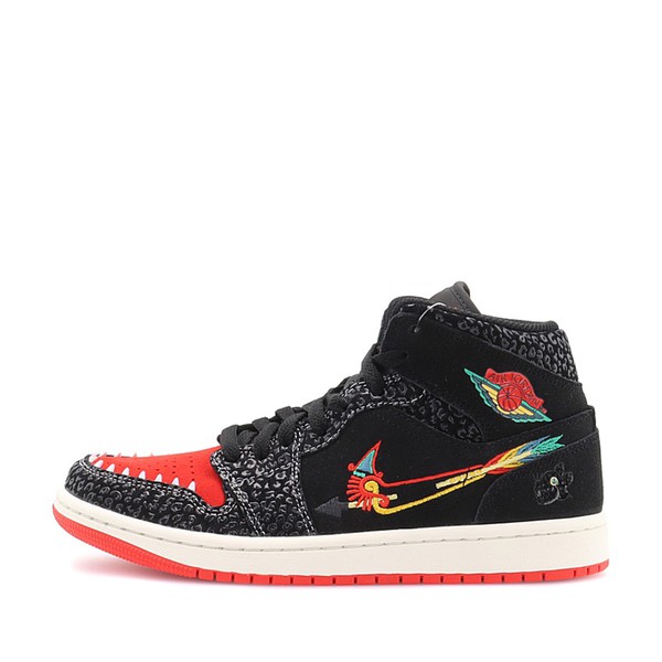 【布布】 Jordan 复古篮球鞋 黑色 中帮 Air 1 mid se 