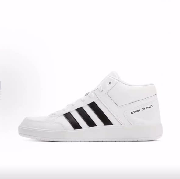 adidas Cloudfoam All Court Mid 合成革 中帮 板鞋 男女同款