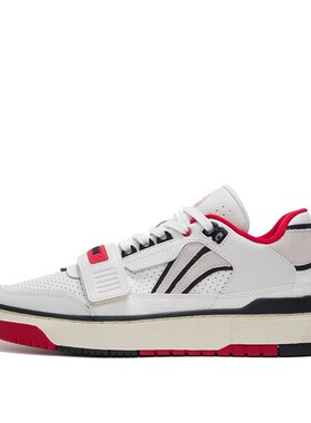 【布布】 李宁 复古篮球鞋 白色 低帮 新秀Rookie 防滑耐磨 白黑